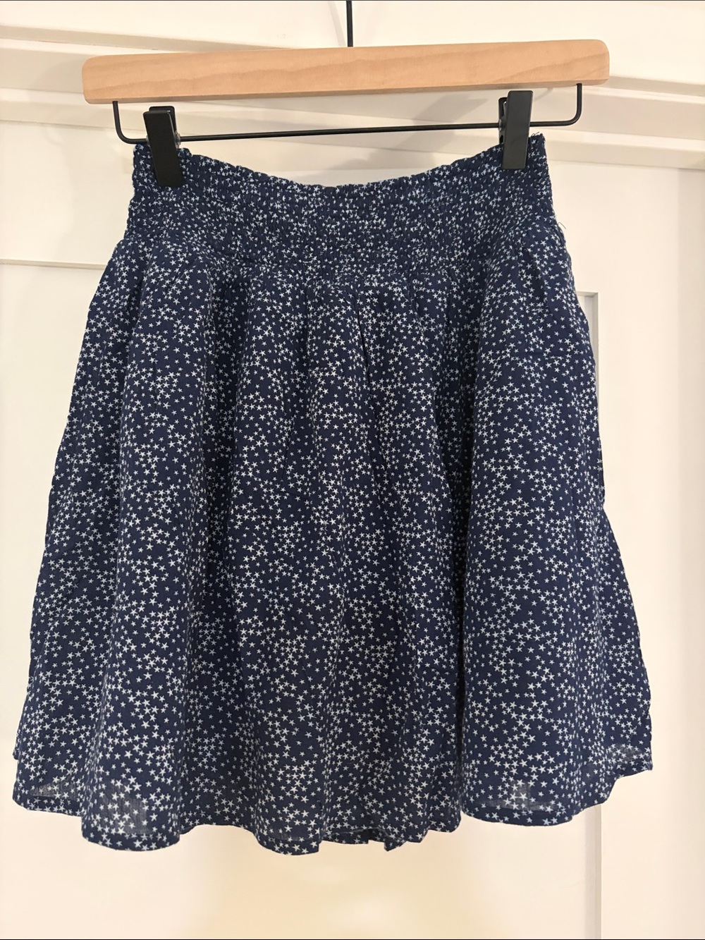 Old Navy Navy Blue Star-Print Swing Skirt